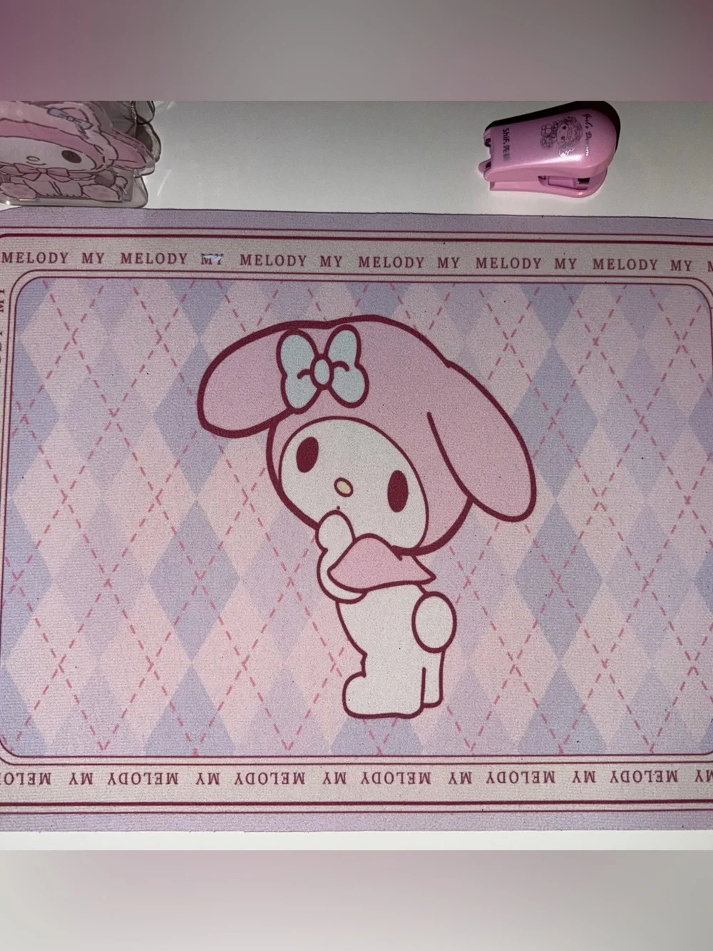 Sanrio My Melody Pink and Lavender Desk Mat
